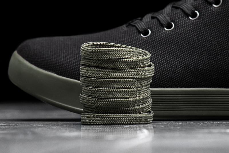 Women's Nobull Ivy Canvas Mid Trainers Black | SG A2951H